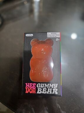 Schylling Nee Doh Gummy Bear Squeeze Toy - Orange Also Available In Other Colors